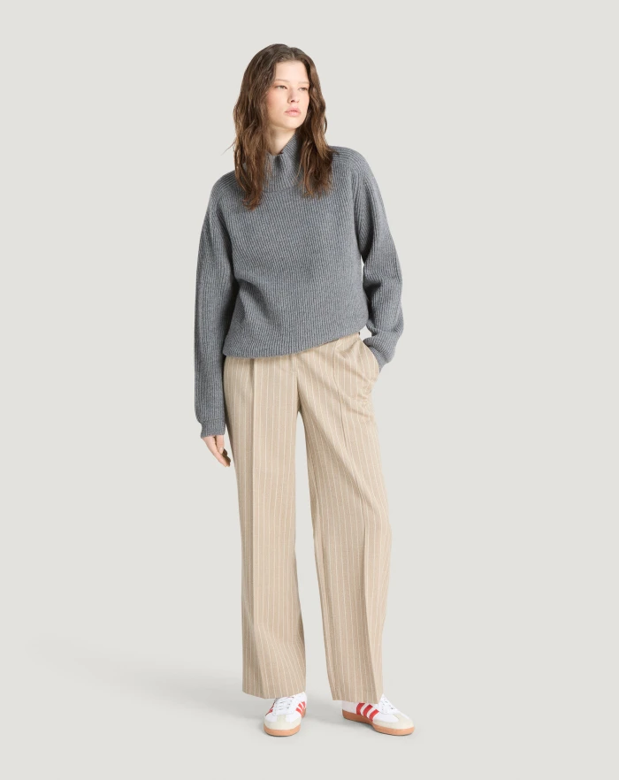 Pantaloni Torino Pantaloni Isabel in lana mouliné Promozione Limitata