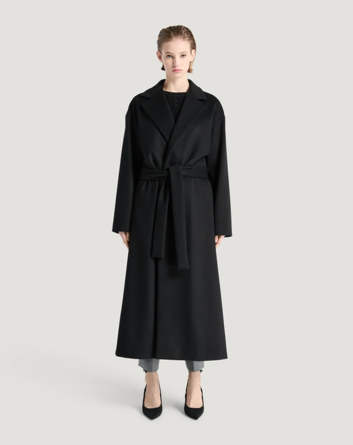 Pantaloni Torino Cappotto in drap di lana e cachemire Fino Al -60%