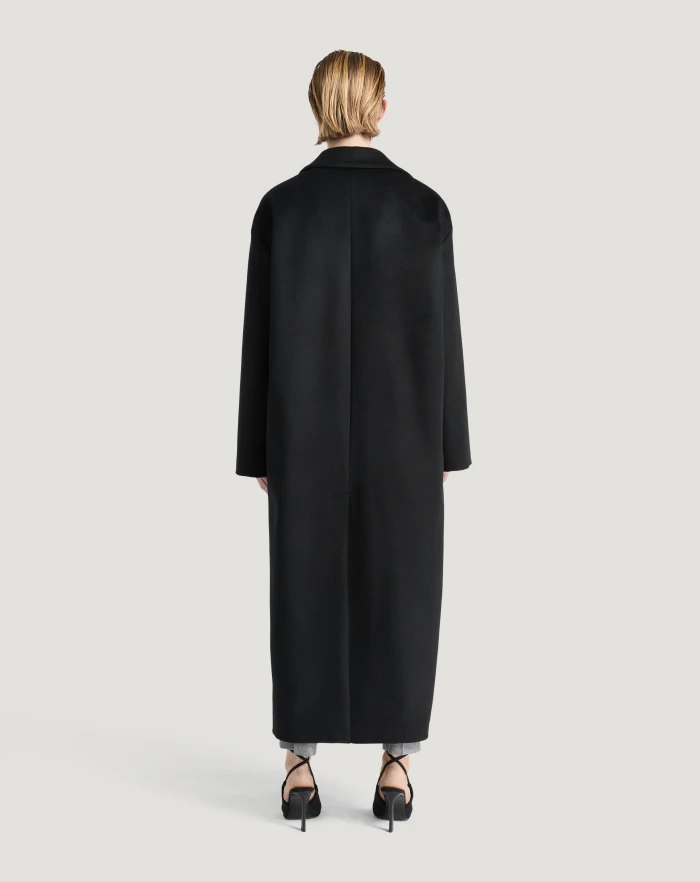 Pantaloni Torino Cappotto in drap di lana e cachemire Fino Al -60%