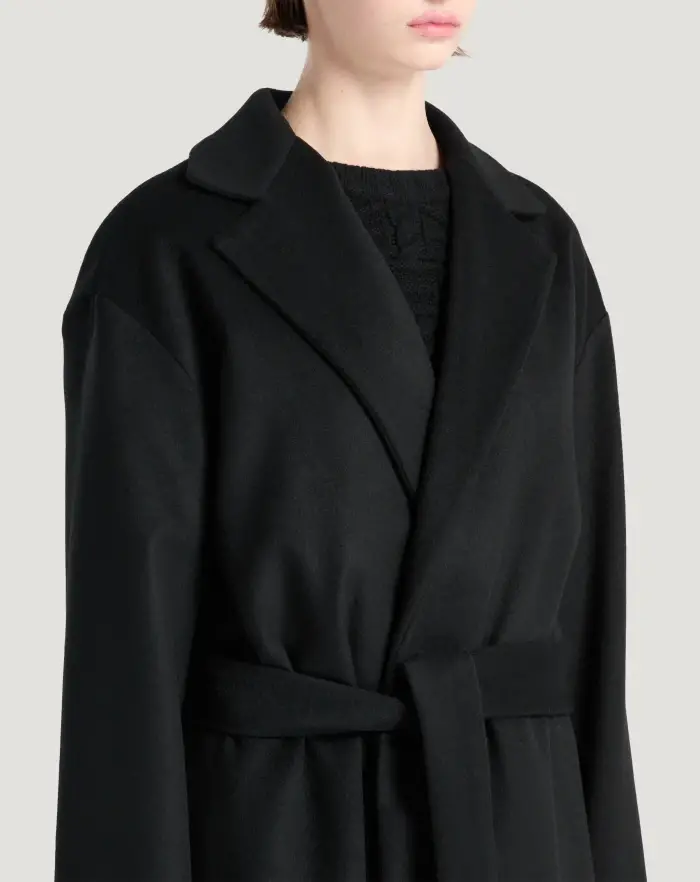 Pantaloni Torino Cappotto in drap di lana e cachemire Fino Al -60%