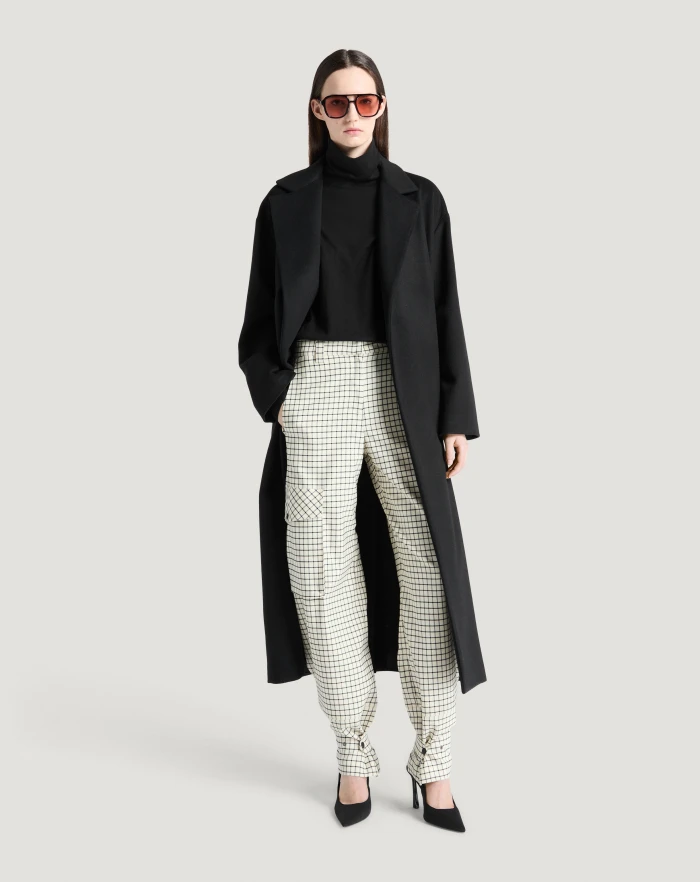 Pantaloni Torino Pantaloni Giselle in lana stretch check Novità