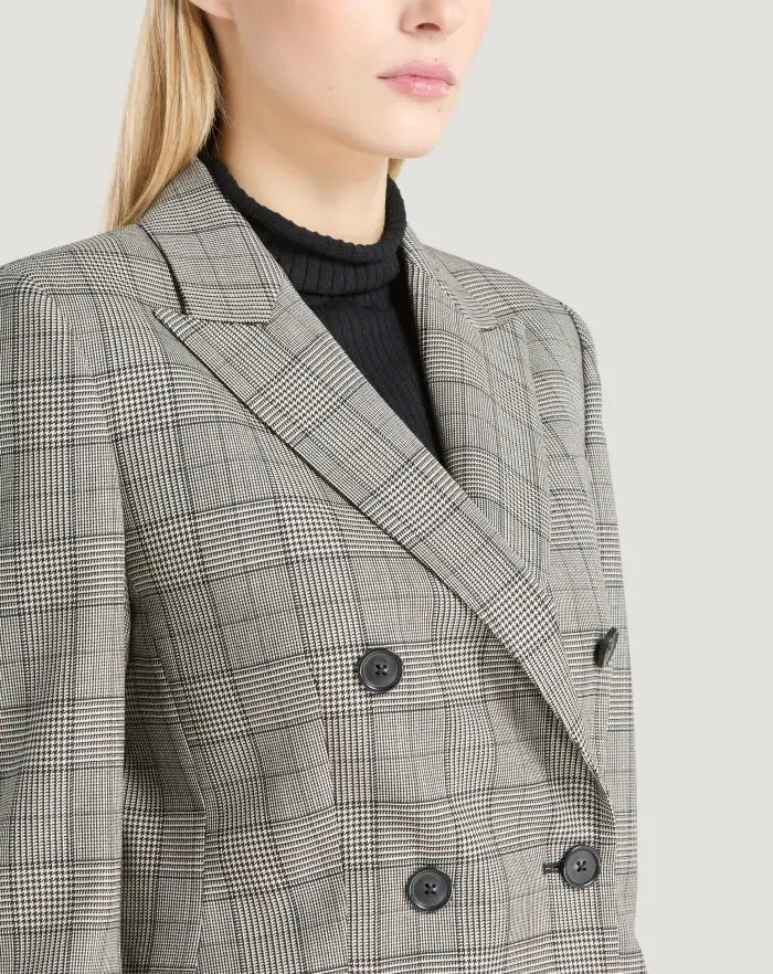 Pantaloni Torino Blazer in lana check Economico