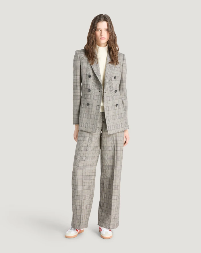 Pantaloni Torino Pantaloni Lorenza in lana check Online