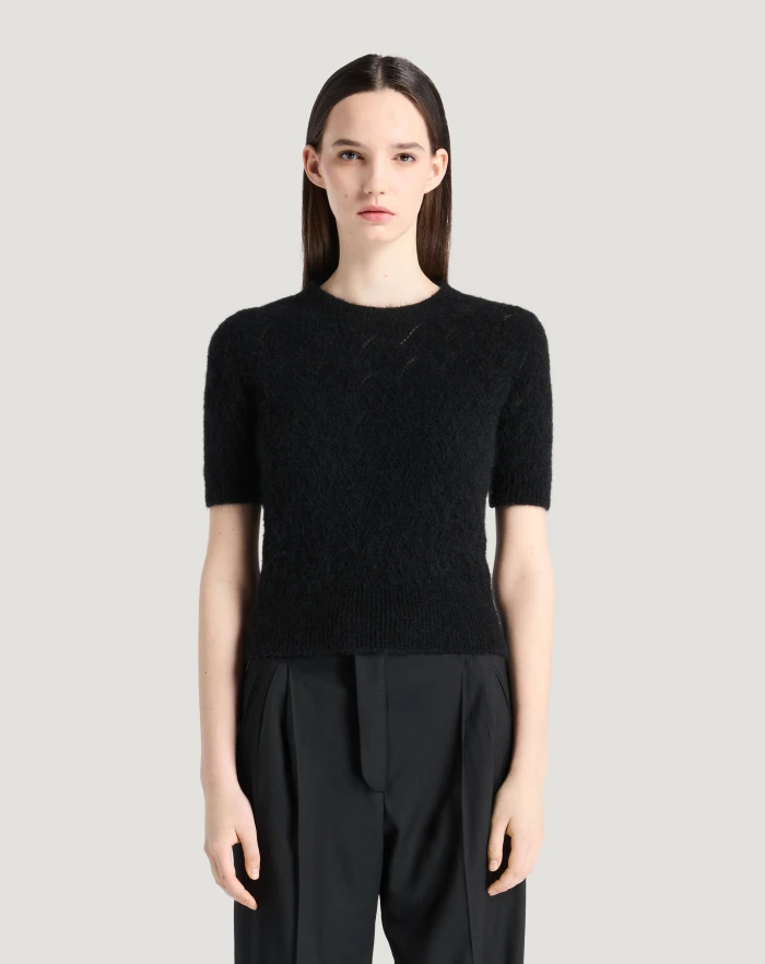 Pantaloni Torino Maglia in mohair e lana