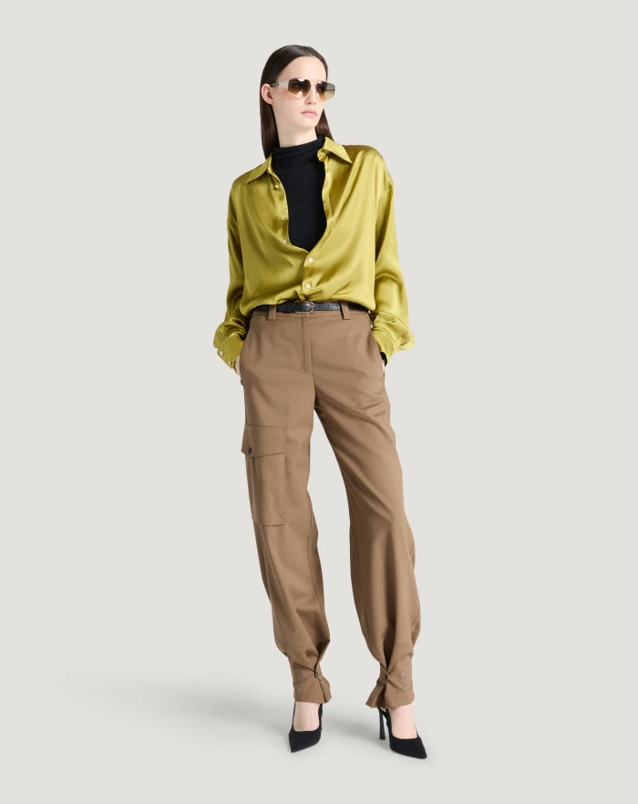 Pantaloni Torino Pantaloni Giselle in tecno lana Vendita Calda