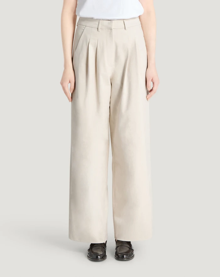 Pantaloni Torino Pantaloni Frankie in twill Saldi Di Fabbrica