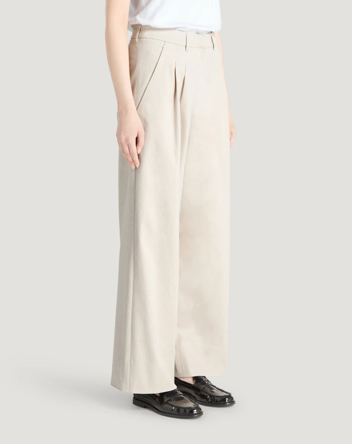 Pantaloni Torino Pantaloni Frankie in twill Saldi Di Fabbrica