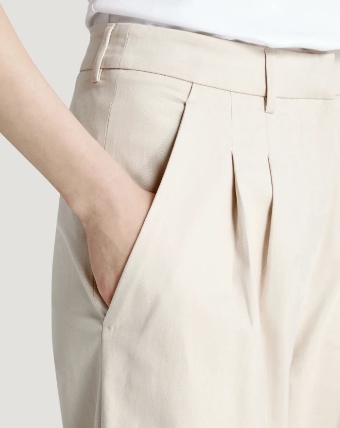 Pantaloni Torino Pantaloni Frankie in twill Saldi Di Fabbrica