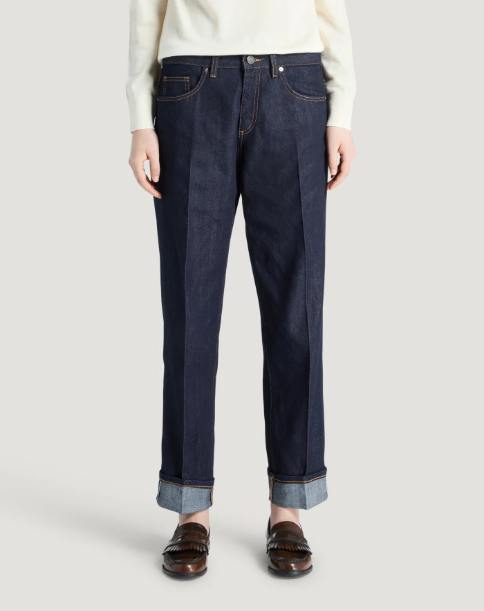 Pantaloni Torino Jeans Tina in denim supersoft In Saldo