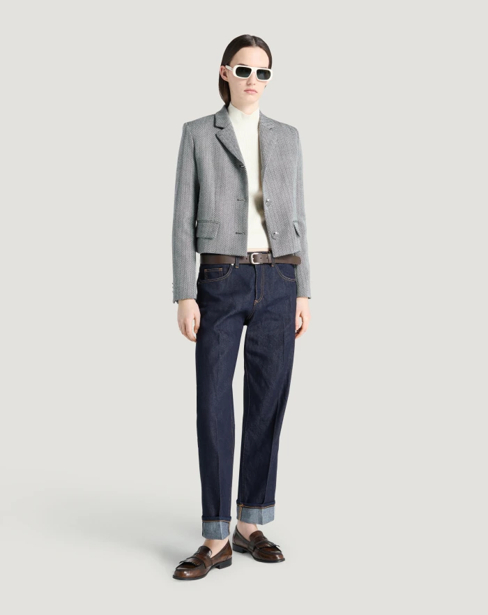 Pantaloni Torino Jeans Tina in denim supersoft In Saldo