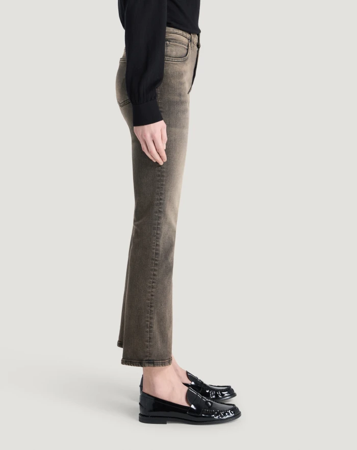 Pantaloni Torino Jeans Kim in black denim stretch Nuova