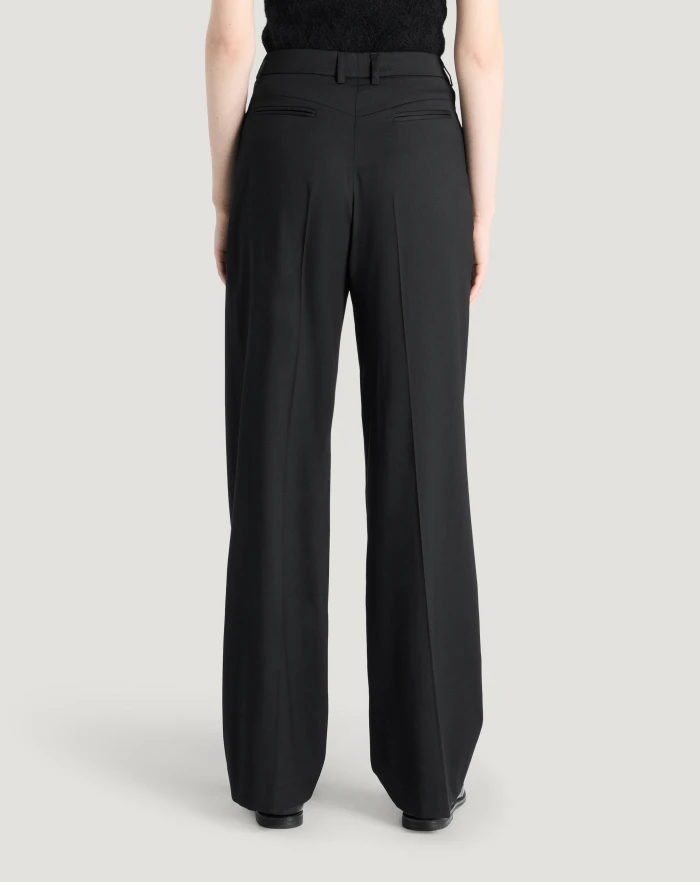 Pantaloni Torino Pantaloni Vivian in twill di lana fluida Pezzi Unici