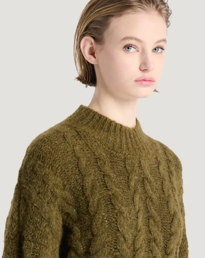 Pantaloni Torino Maglia boxy in misto alpaca Soddisfazione Garantita