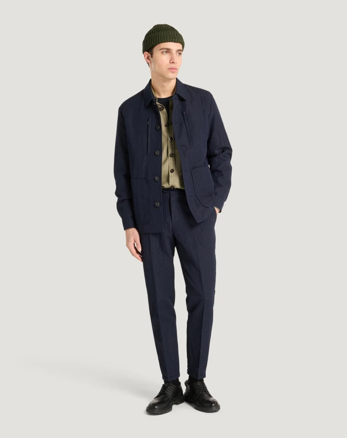 Pantaloni Torino Giacca in flanella crinkle Consegna Veloce