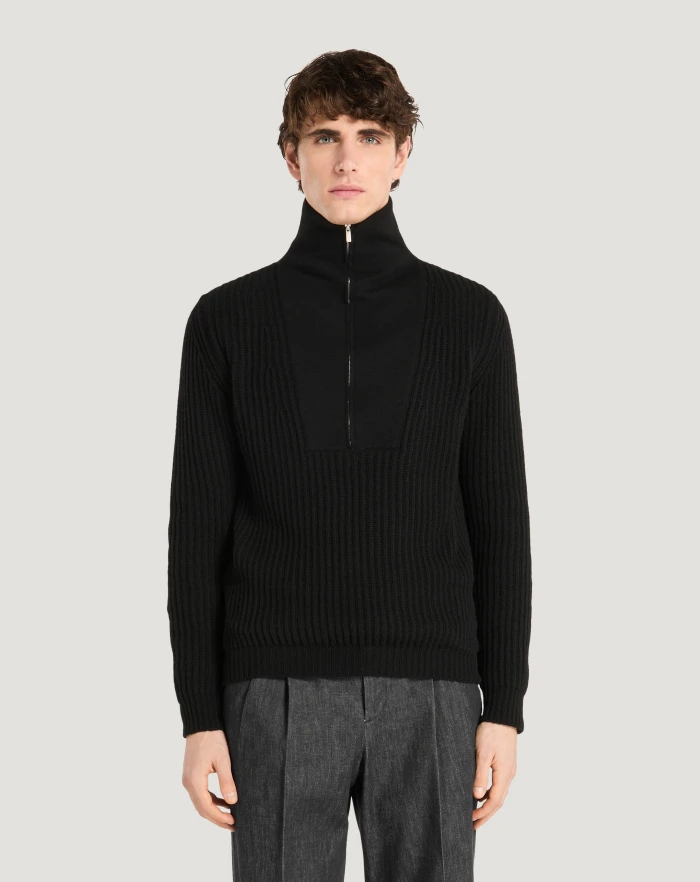 Pantaloni Torino Cardigan in lana e cachemire