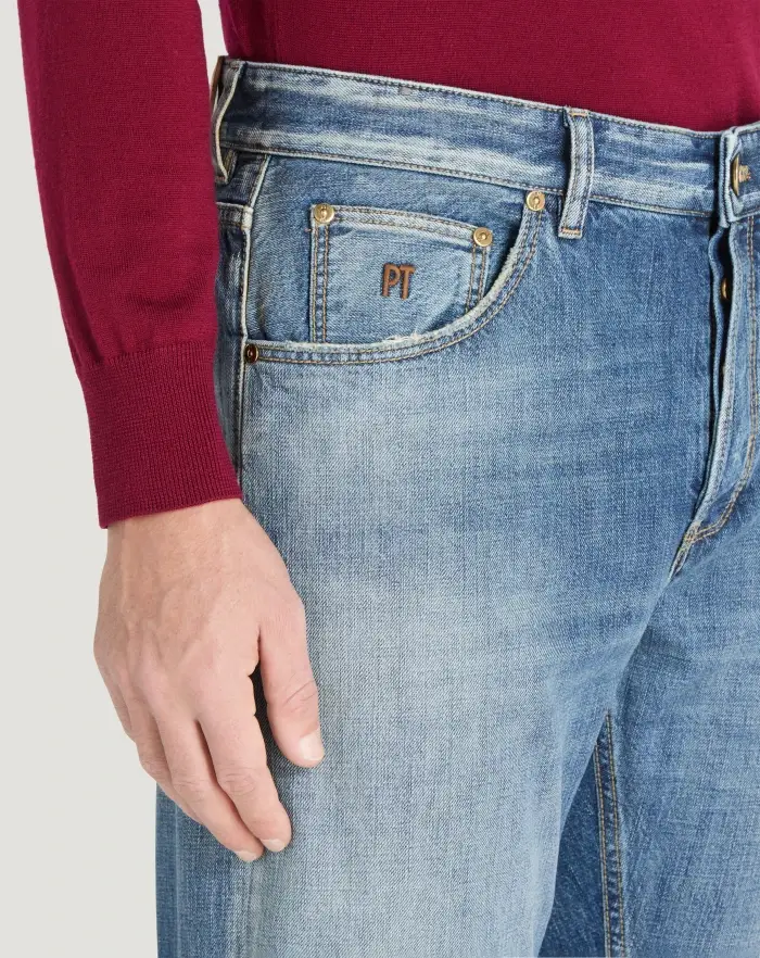 Pantaloni Torino Jeans Reggae in denim di cotone Presa