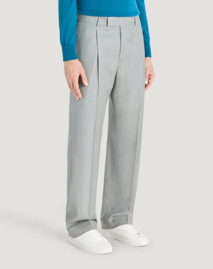 Pantaloni Torino Pantaloni Quindici in twill di lana fluida Economico