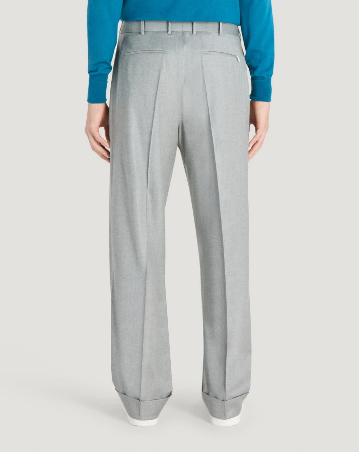 Pantaloni Torino Pantaloni Quindici in twill di lana fluida Economico