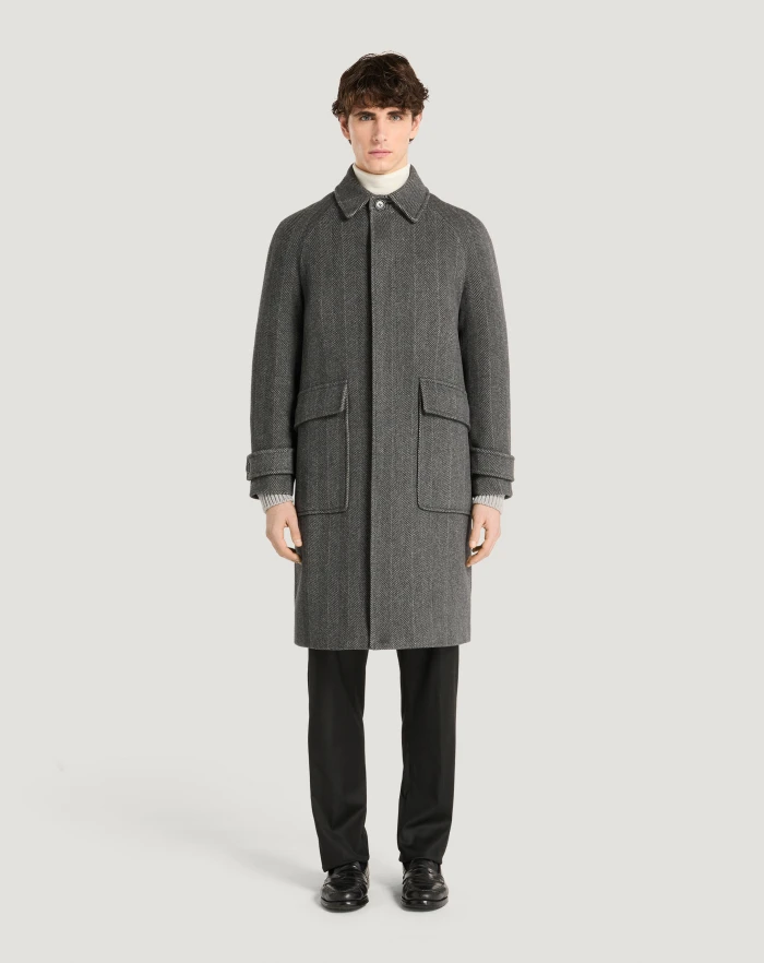 Pantaloni Torino Cappotto in drap di lana e cachemire Online