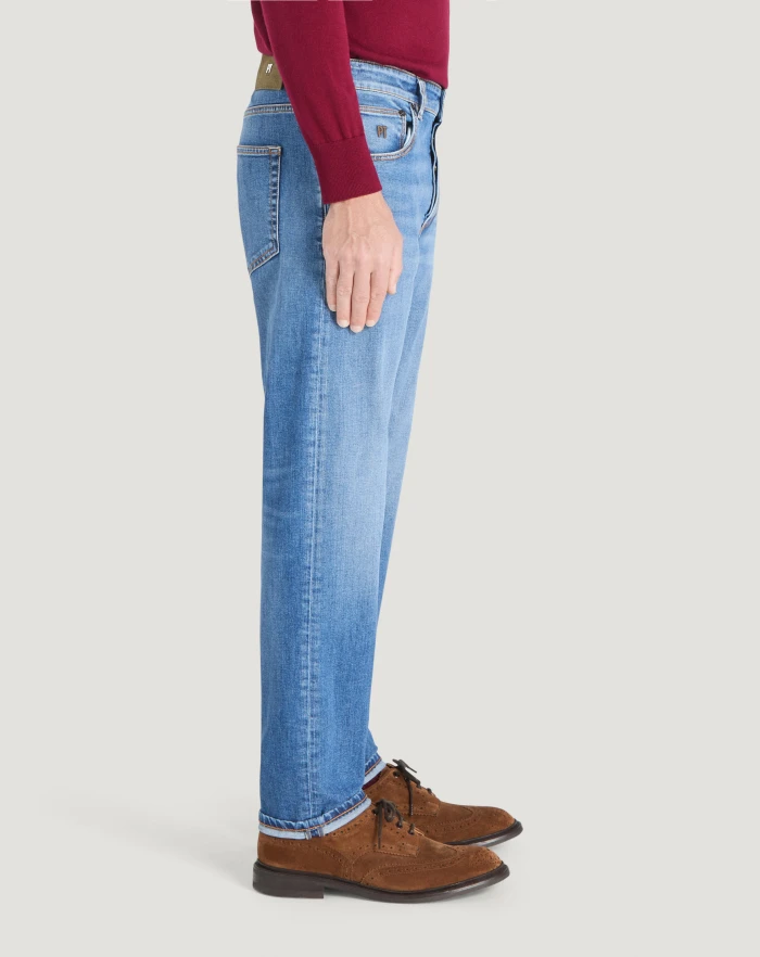 Pantaloni Torino Jeans Reggae in denim stretch superfine In Vendita