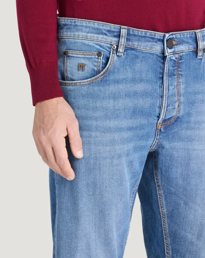 Pantaloni Torino Jeans Reggae in denim stretch superfine In Vendita