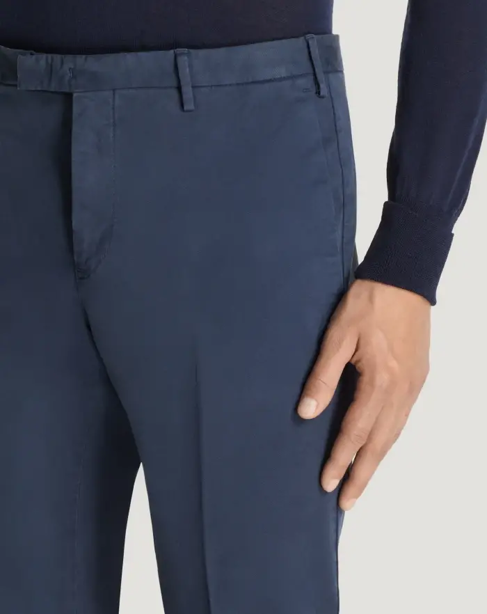 Pantaloni Torino Pantaloni Skinny in cotone batavia Vendita Economica