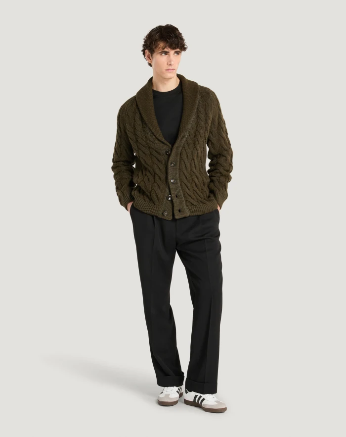 Pantaloni Torino Cardigan in lana e cachemire Vendite Flash