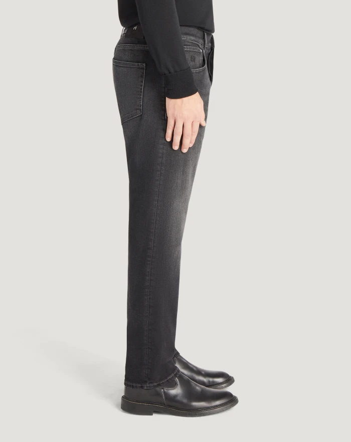 Pantaloni Torino Jeans Breakbeat in black denim double Sottocosto