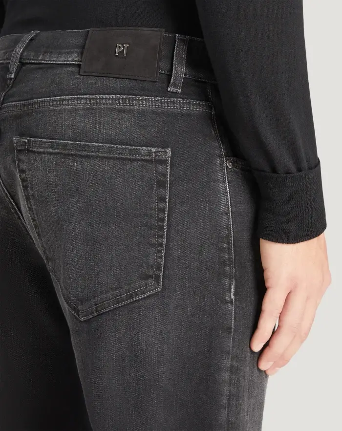 Pantaloni Torino Jeans Breakbeat in black denim double Sottocosto