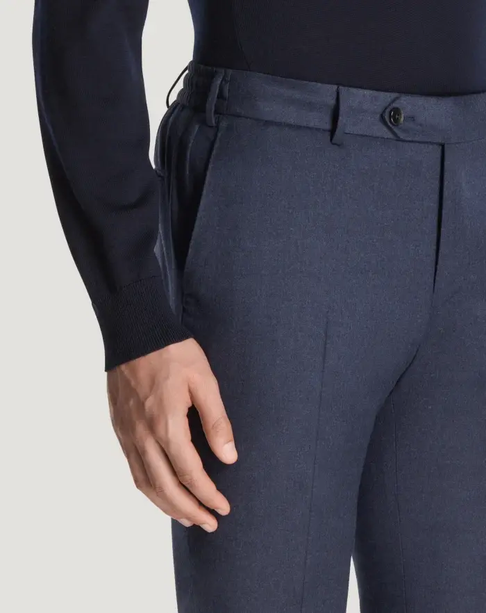 Pantaloni Torino Pantaloni Slim in flanella In Linea