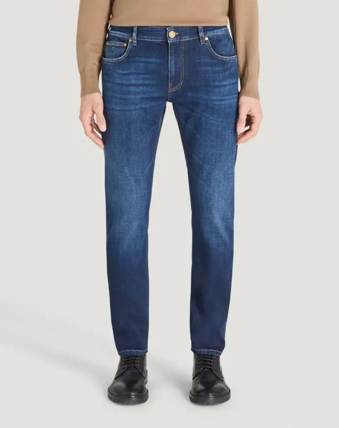 Pantaloni Torino Jeans Swing in denim di cotone stretch Promozione