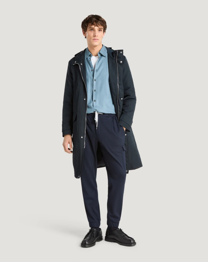 Pantaloni Torino Parka con cappuccio in nylon Spedizione Gratuita