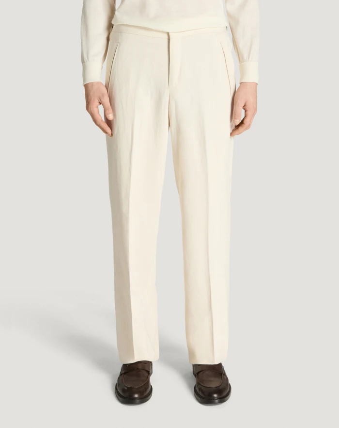 Pantaloni Torino Pantaloni Sedici in bull di cotone e lino Outlet