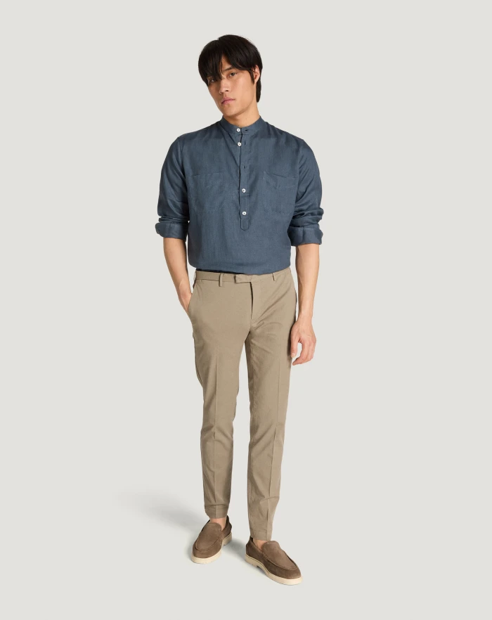 Pantaloni Torino Pantaloni Skinny in gabardina stretch Vendita Calda