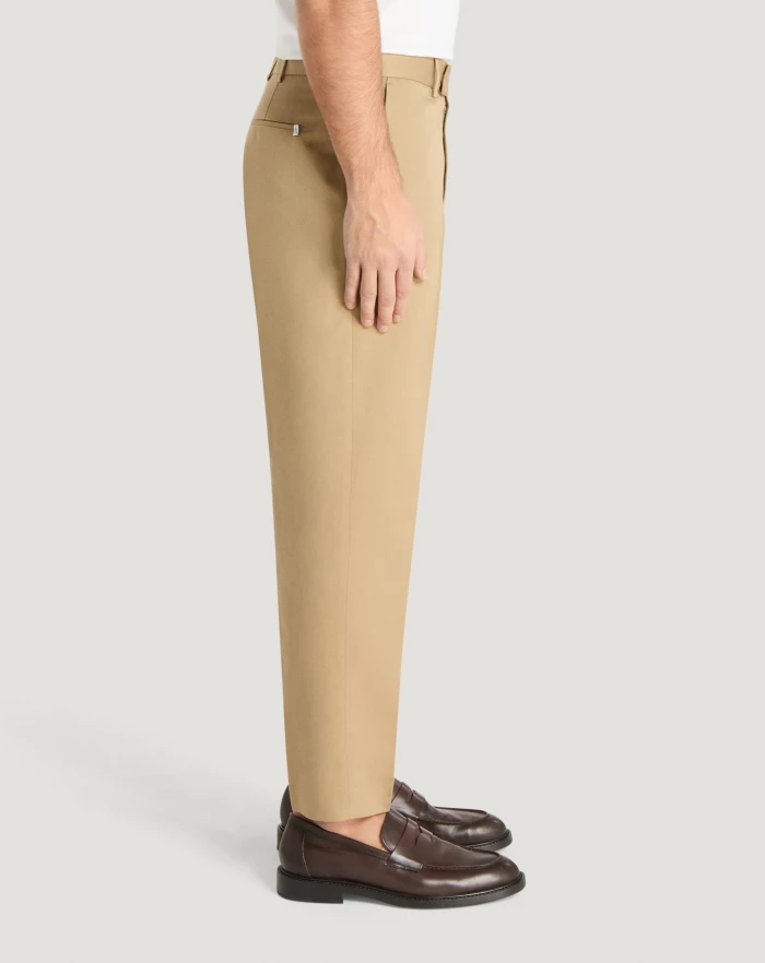 Pantaloni Torino Pantaloni Rebel in gabardina di cotone e lino Vendite Flash