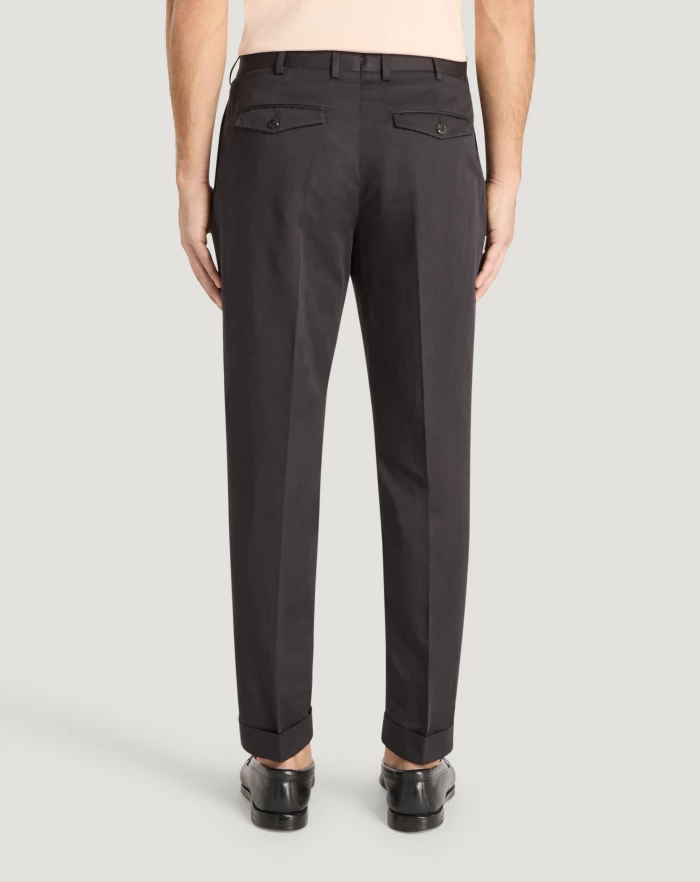 Pantaloni Torino Pantaloni Rebel in gabardina di cotone e lino Italia