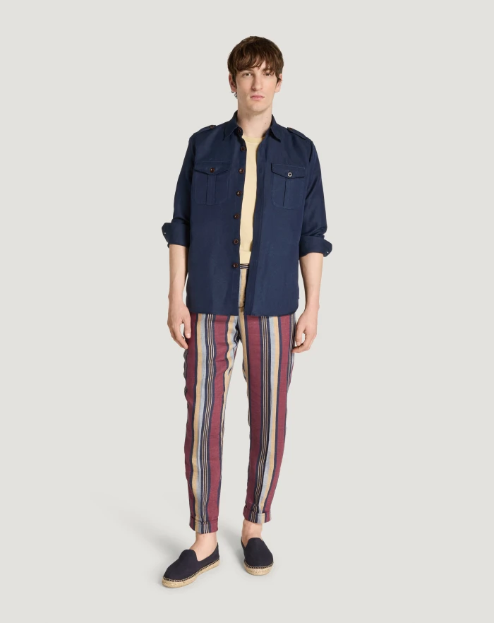Pantaloni Torino Pantaloni The Rebel in lino fluido Pezzi Unici