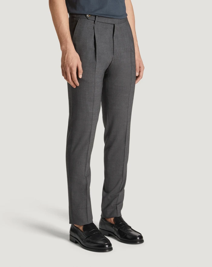 Pantaloni Torino Pantaloni Gentleman in lana four season Promozione Limitata