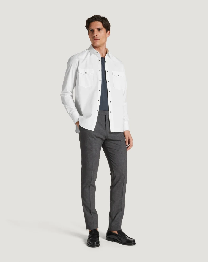 Pantaloni Torino Pantaloni Gentleman in lana four season Promozione Limitata