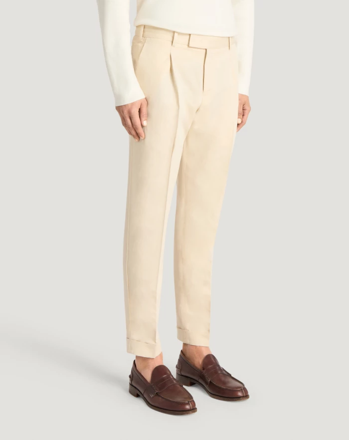 Pantaloni Torino Pantaloni Rebel in gabardina di cotone e lino Fino Al -60%