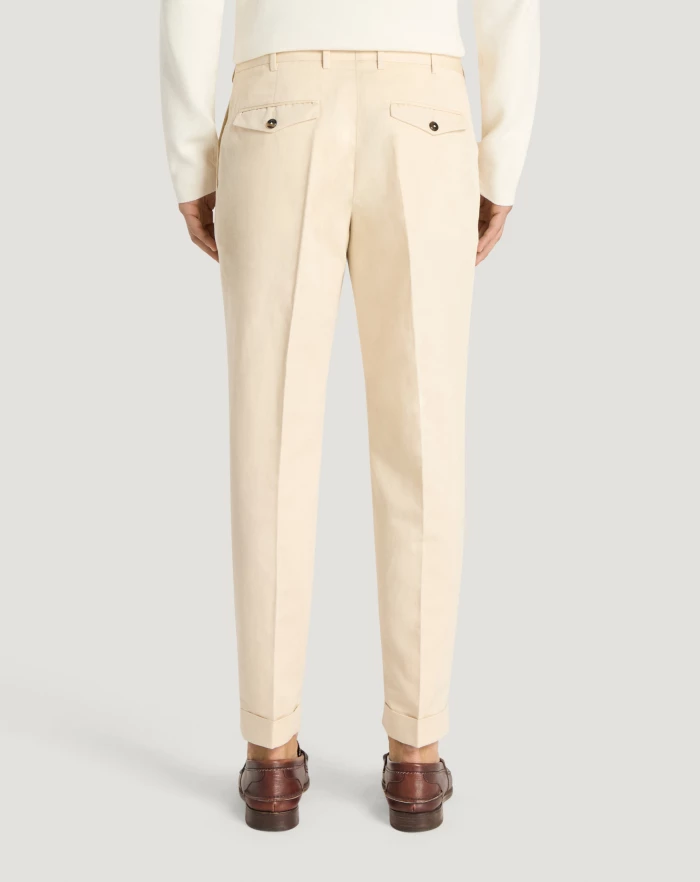 Pantaloni Torino Pantaloni Rebel in gabardina di cotone e lino Fino Al -60%