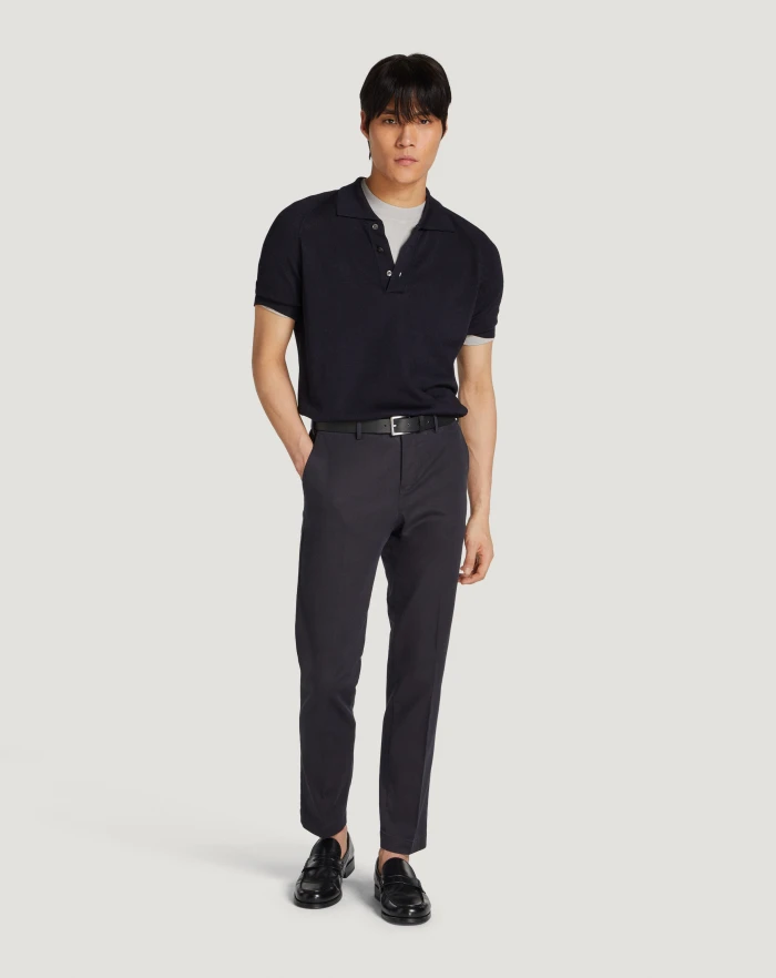 Pantaloni Torino Pantaloni Master in cotone stretch délavé Saldi Di Fabbrica