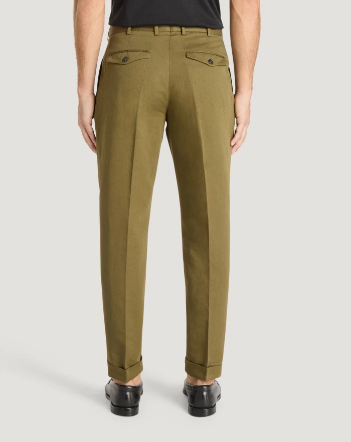 Pantaloni Torino Pantaloni Rebel in gabardina di cotone e lino Nuova