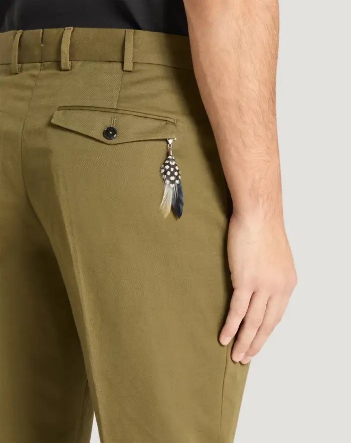 Pantaloni Torino Pantaloni Rebel in gabardina di cotone e lino Nuova