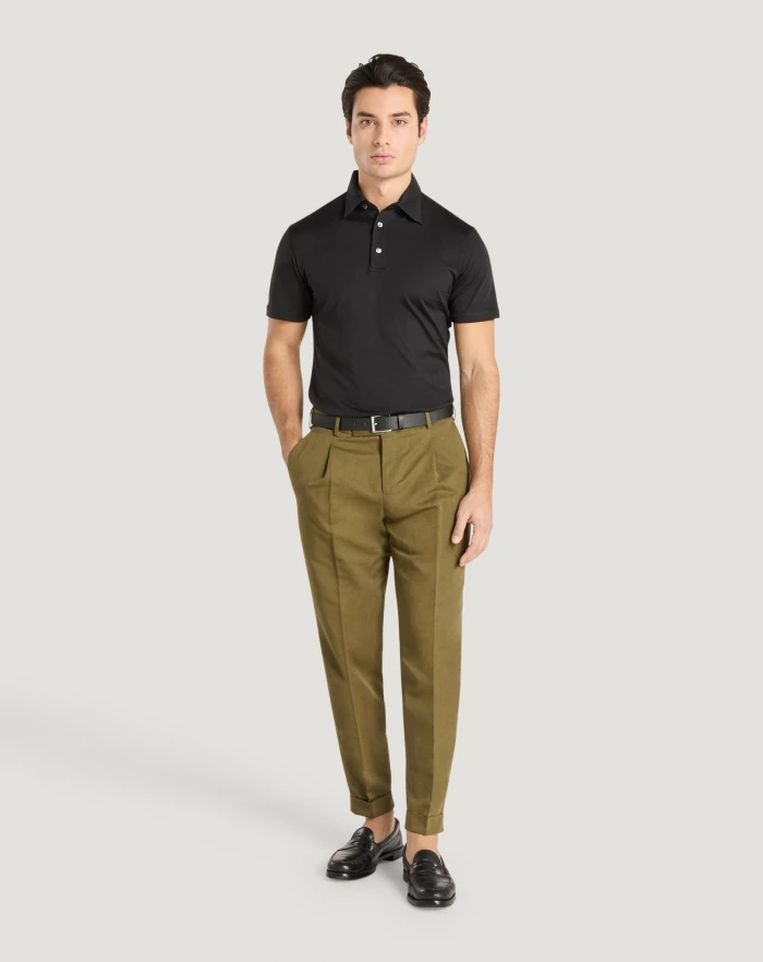 Pantaloni Torino Pantaloni Rebel in gabardina di cotone e lino Nuova