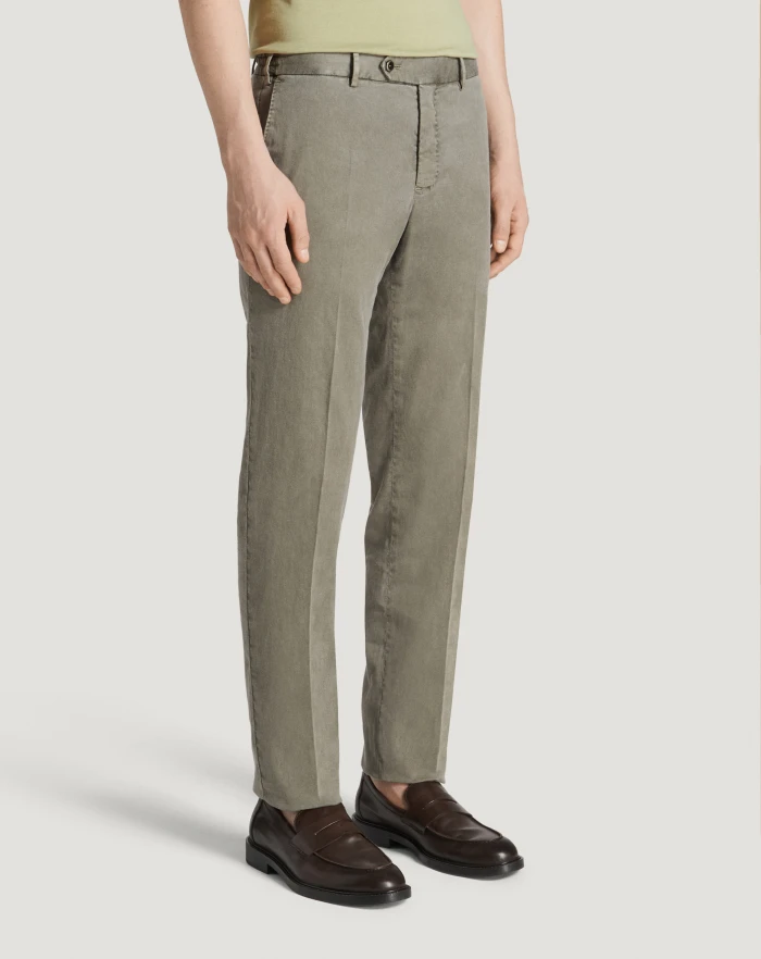 Pantaloni Torino Pantaloni Slim in lino stretch délavé Qualità