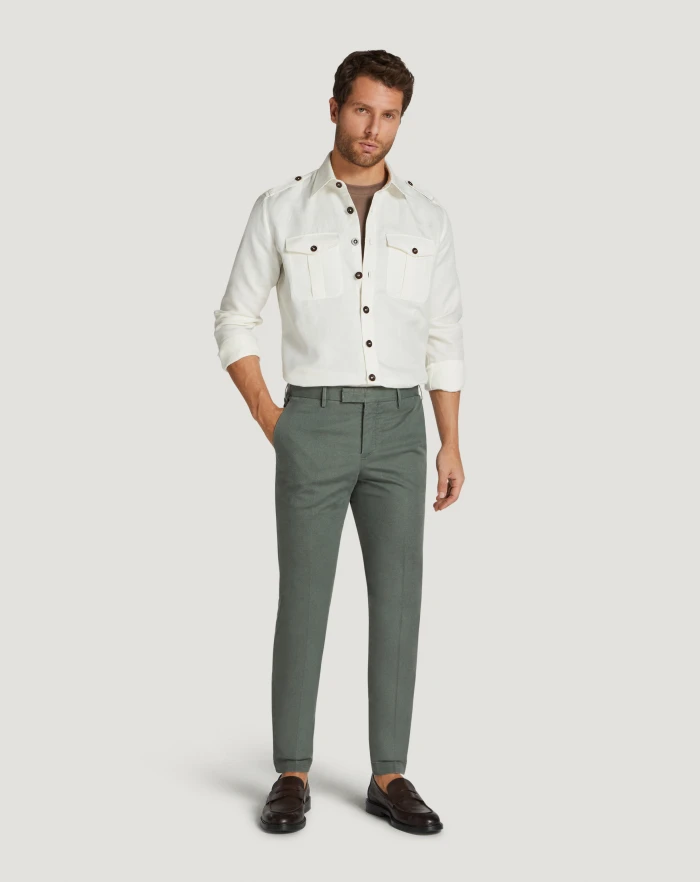 Pantaloni Torino Pantaloni Master in cotone stretch délavé Pezzi Unici
