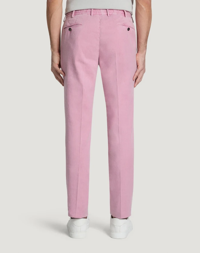 Pantaloni Torino Pantaloni Slim in lino stretch délavé Soddisfazione Garantita
