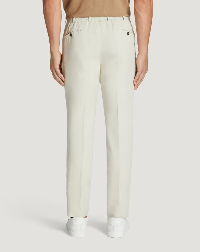 Pantaloni Torino Pantaloni Slim in cotone e lino batavia Fino Al -60%