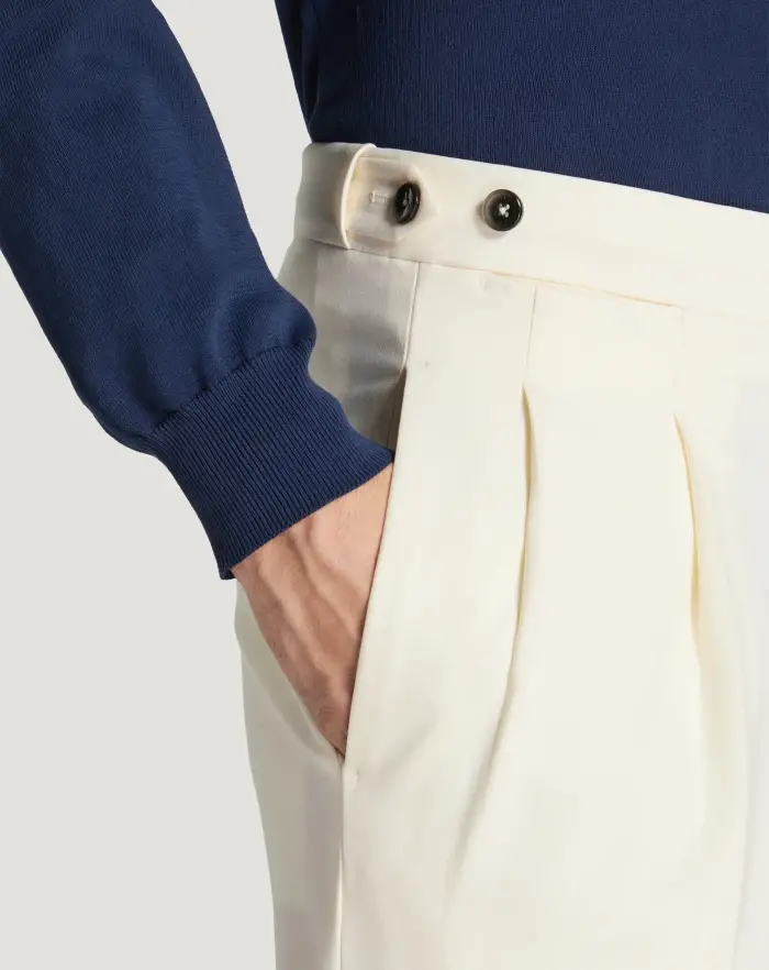 Pantaloni Torino Pantaloni Gentleman in lana tropical Affare Del Giorno